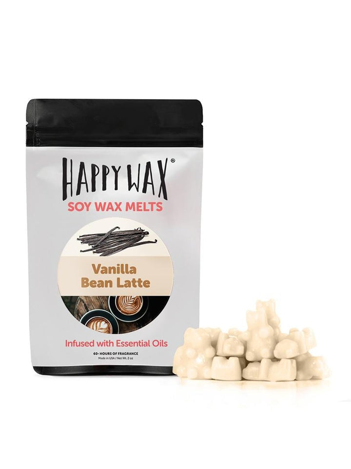 Happy Wax - Vanilla Bean Latte Wax Melts - 2 oz Pouch