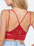 Sweetheart Lace Bralette, Red