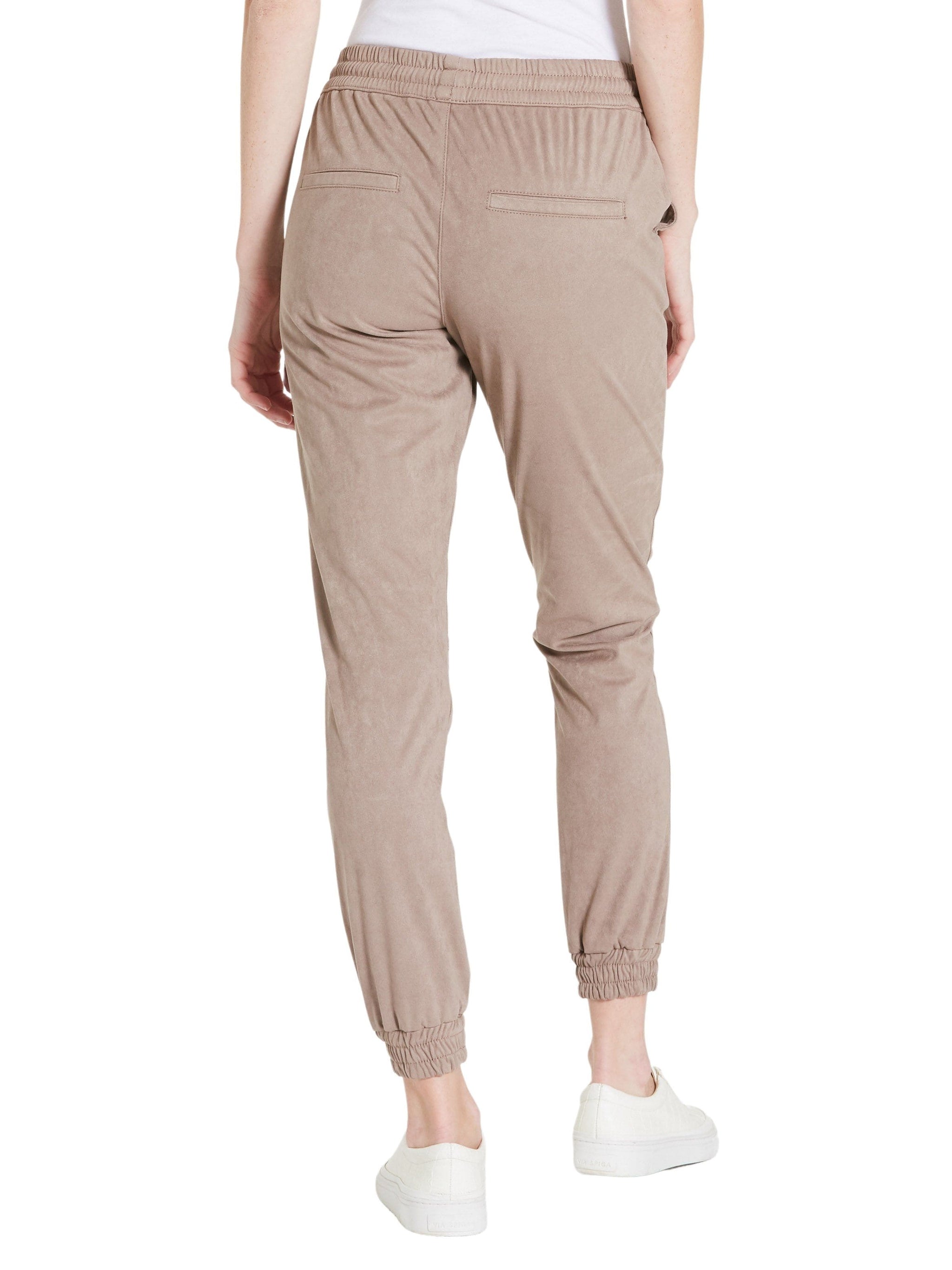 JACEY SUPER HIGHRISE CROPPED JOGGER PANTS OPTIC WHITE