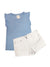 boutique pensacola tops clothing ruffle lt blue