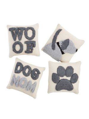 Hooked Dog Pillows