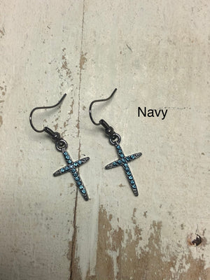 boutique pensocola earrings accesories cruz cross earrings melania clara