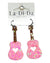 boutique shopping pensacola florida guitar glitter pink black dangle earrings jewelry accessories music