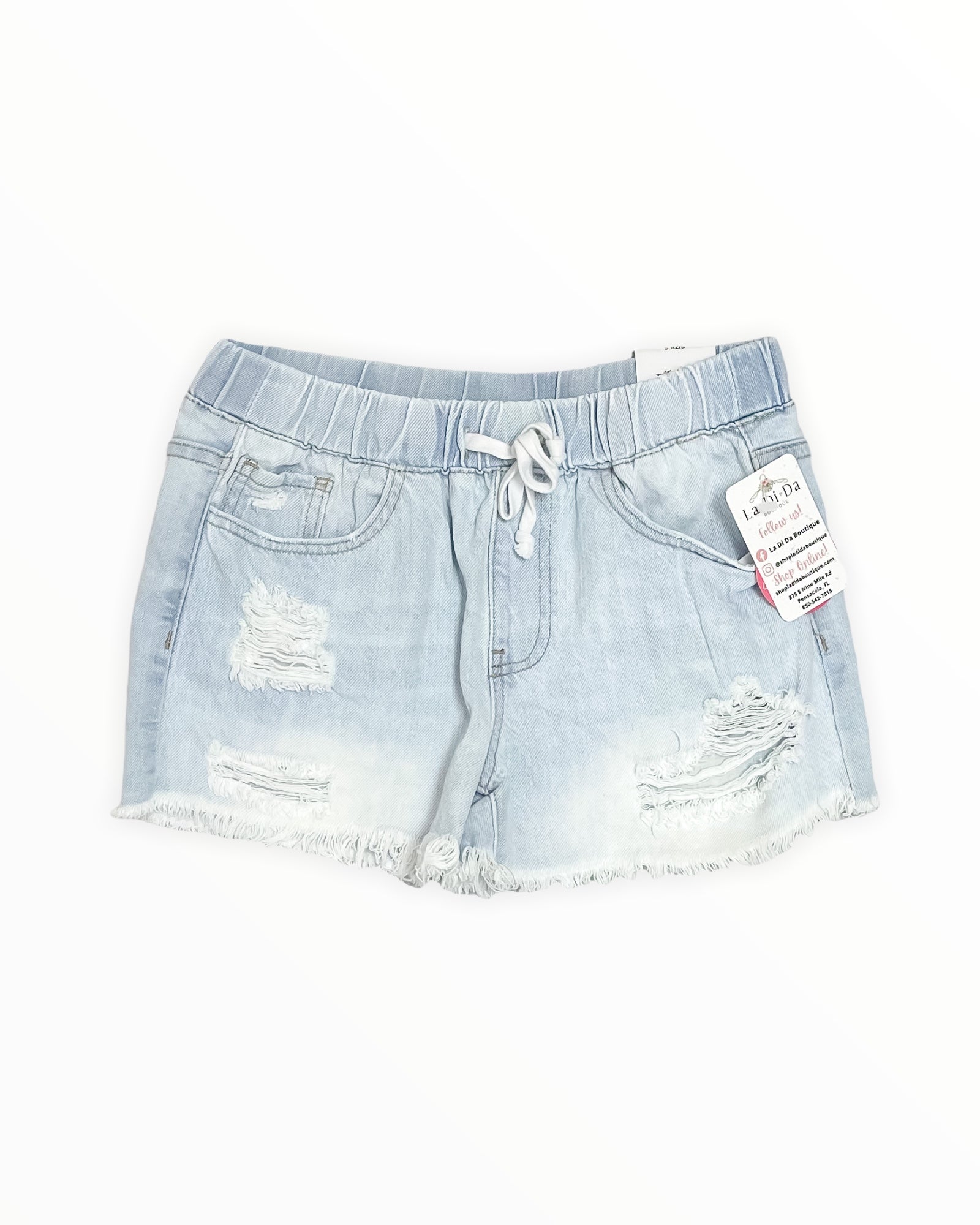 Your Favorite Distressed Shorts, Light Wash