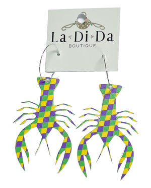 boutique shopping pensacola crawfish earrings jewelry accessories dangle sea mardi gras