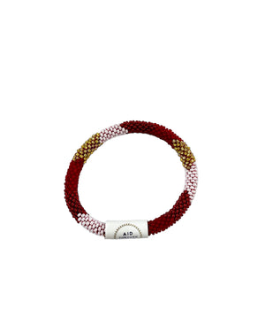 Roll-On Bracelet Red and White