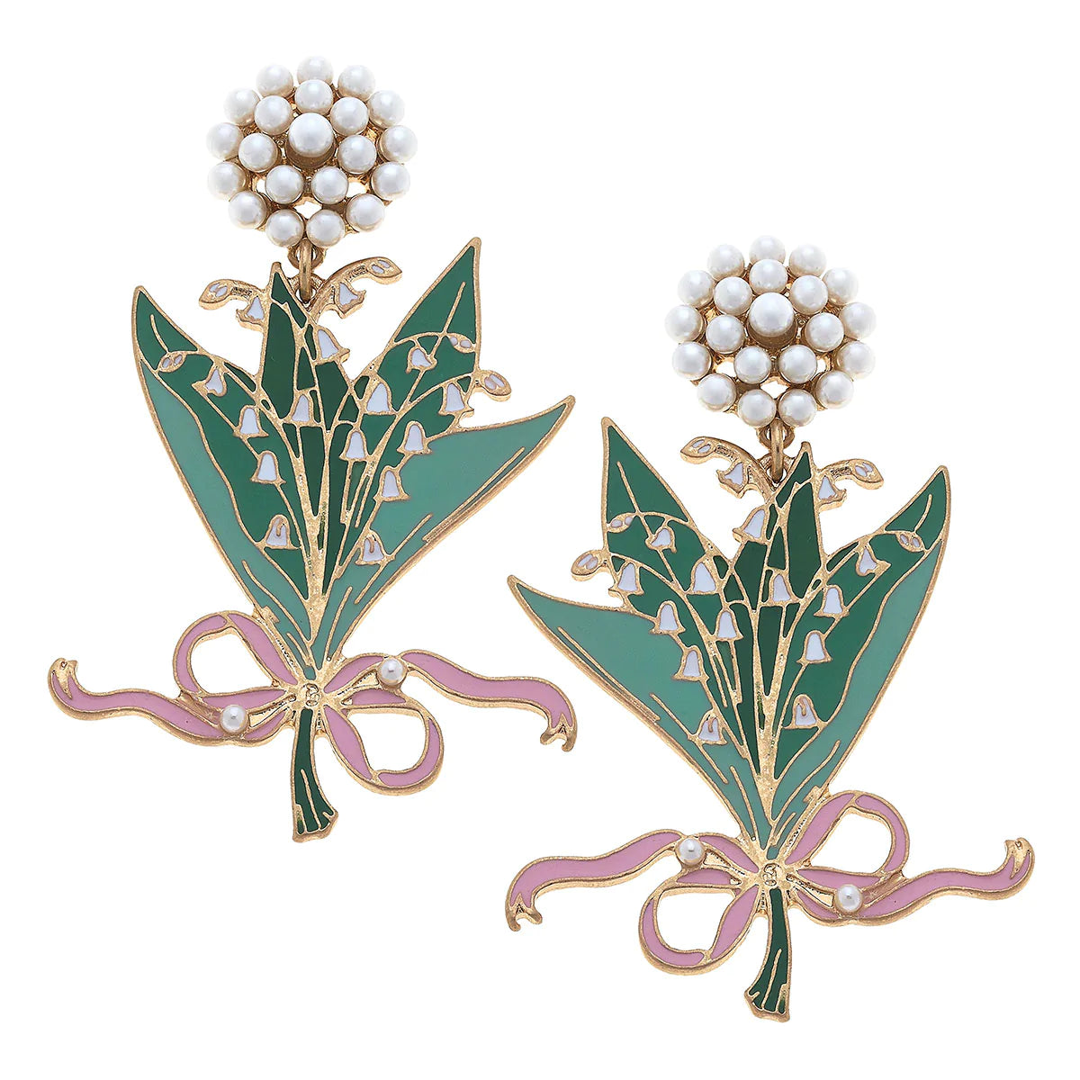 Lily Of The Valley Bouquet Earrings