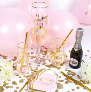 boutique pensacola florida birthday girl pink candles jumbo champagne stem gifts celebrate holds entire bottle of champagne