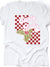 boutique shopping pensacola checkered santa baby tee t-shirt graphic white clothing christmas holiday seasonal