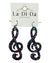 boutique shopping pensacola music note treble clef earrings jewelry accessories dangle black glitter