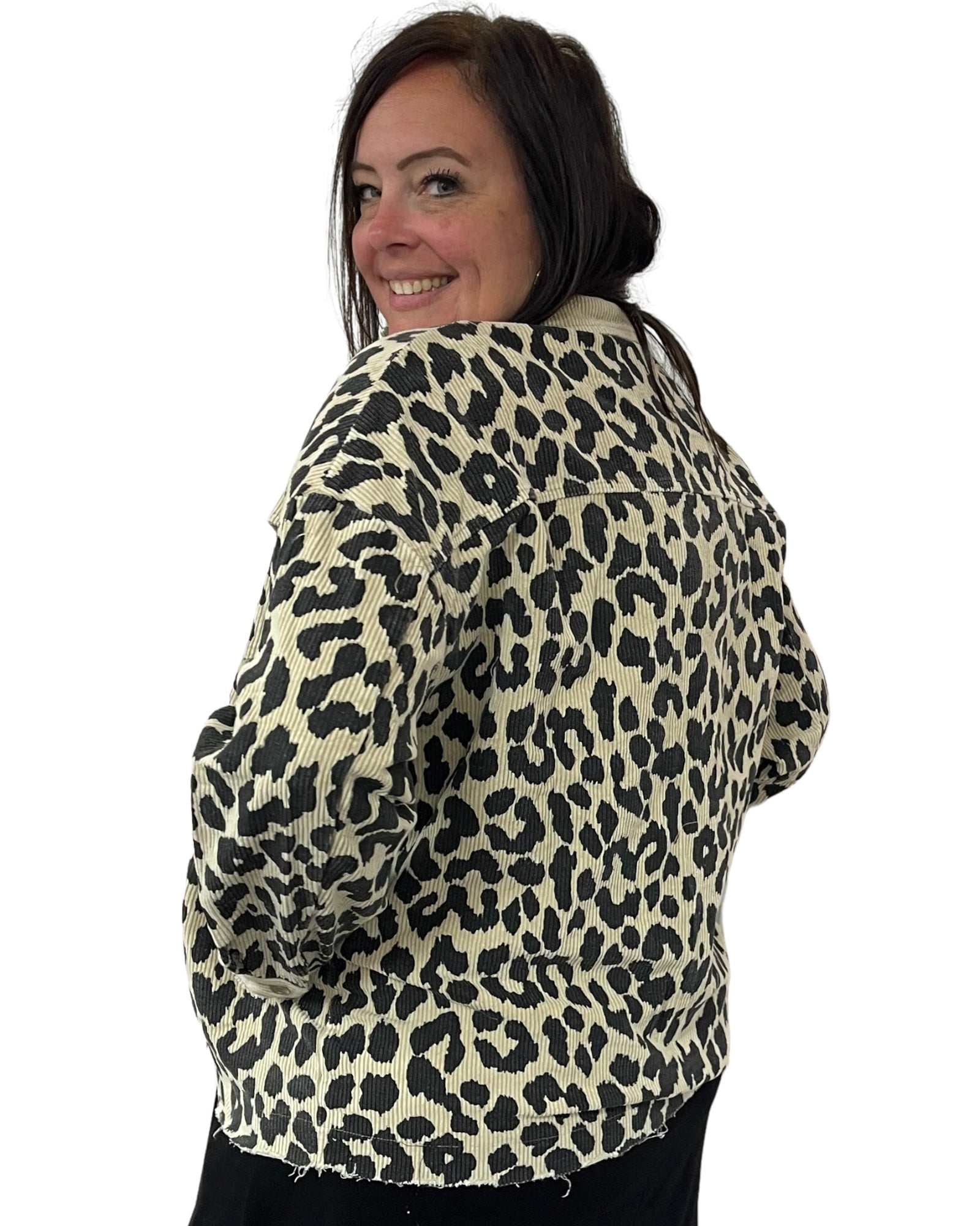 Curvy Wild & Free Leopard Jacket