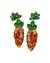 Sparkle Carrot Beaded Earrings