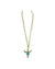 Golden Rays Turquoise Steer Necklace
