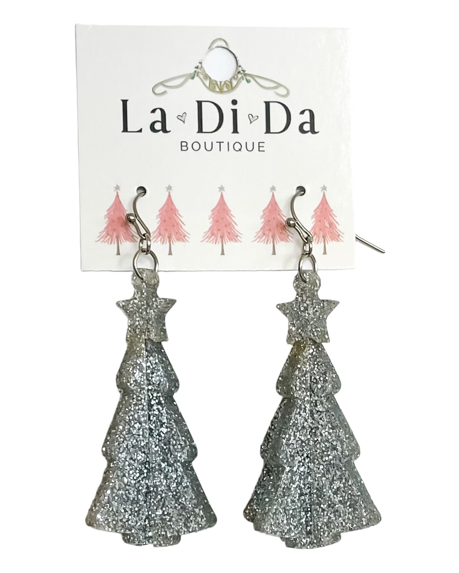 boutique shopping pensacola 3-D christmas tree earrings jewelry accessories holiday 