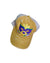 Mardi Gras Mask Distressed Ponytail Hat