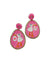 Special Delivery Stork Earrings, Pink
