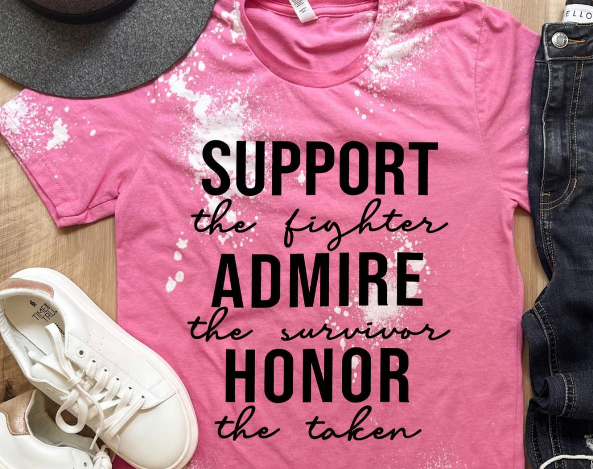 Support, Admire, Honor Bleached TShirt