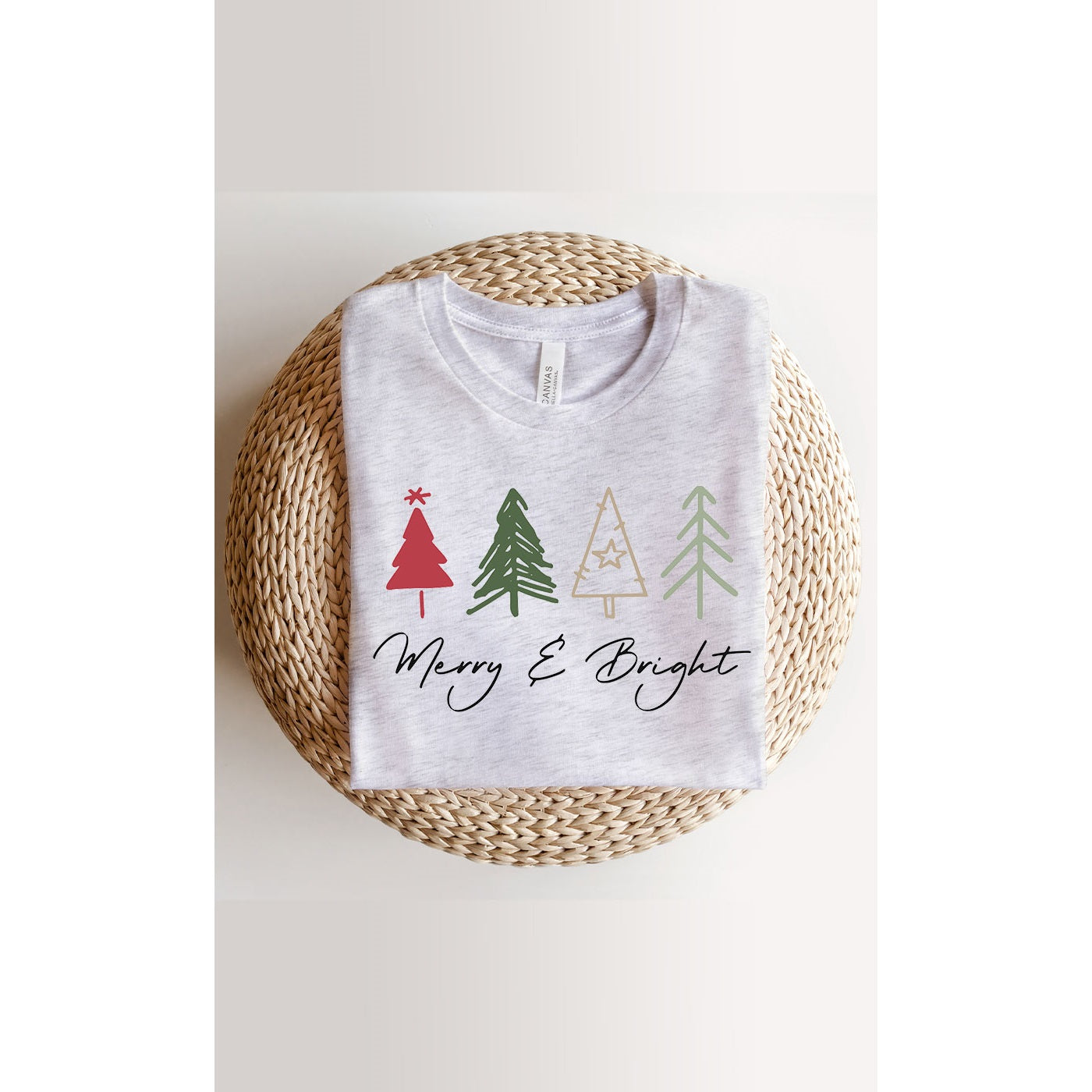 boutique shopping pensacola tee t-shirt graphic christmas tree holiday seasonal merry bright
